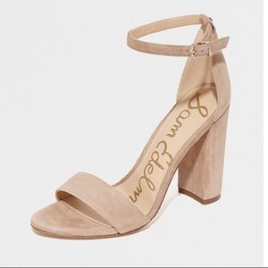 Same Edelman Yaro Heels, nude suede 8.5